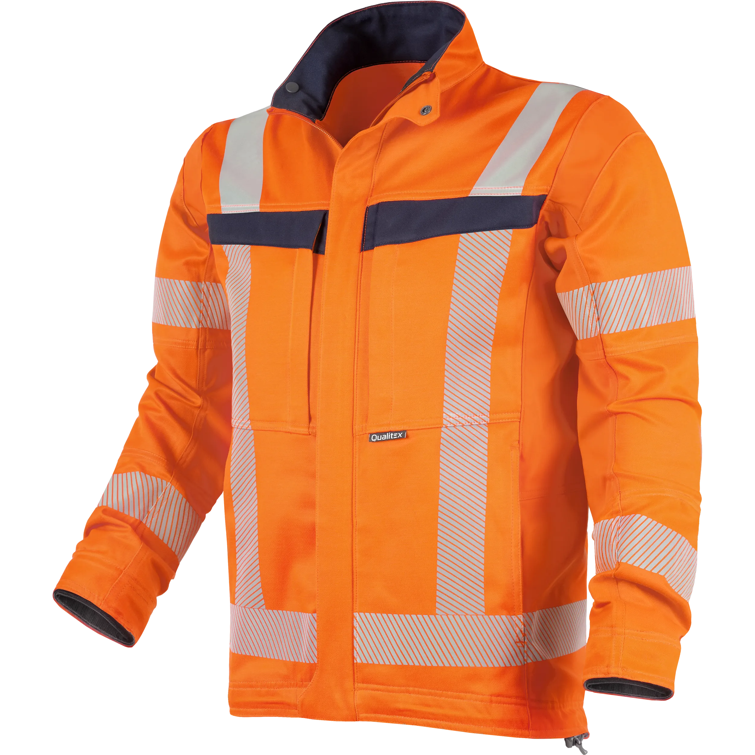 Tencel/Sorona Stretch-Arbeitsjacke "Allround-Warnschutz" mit UV-Schutz