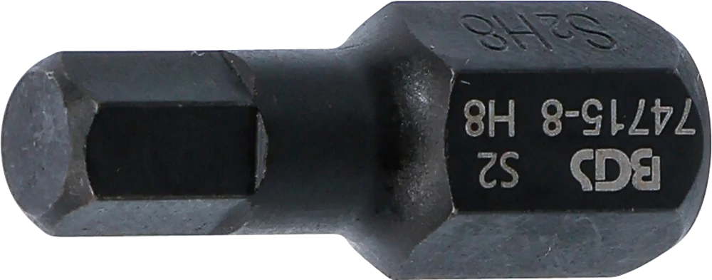 Kraft-Bit, Länge 35 mm, Antrieb Außensechskant 12,5 mm (1/2"), Innensechskant 8 mm