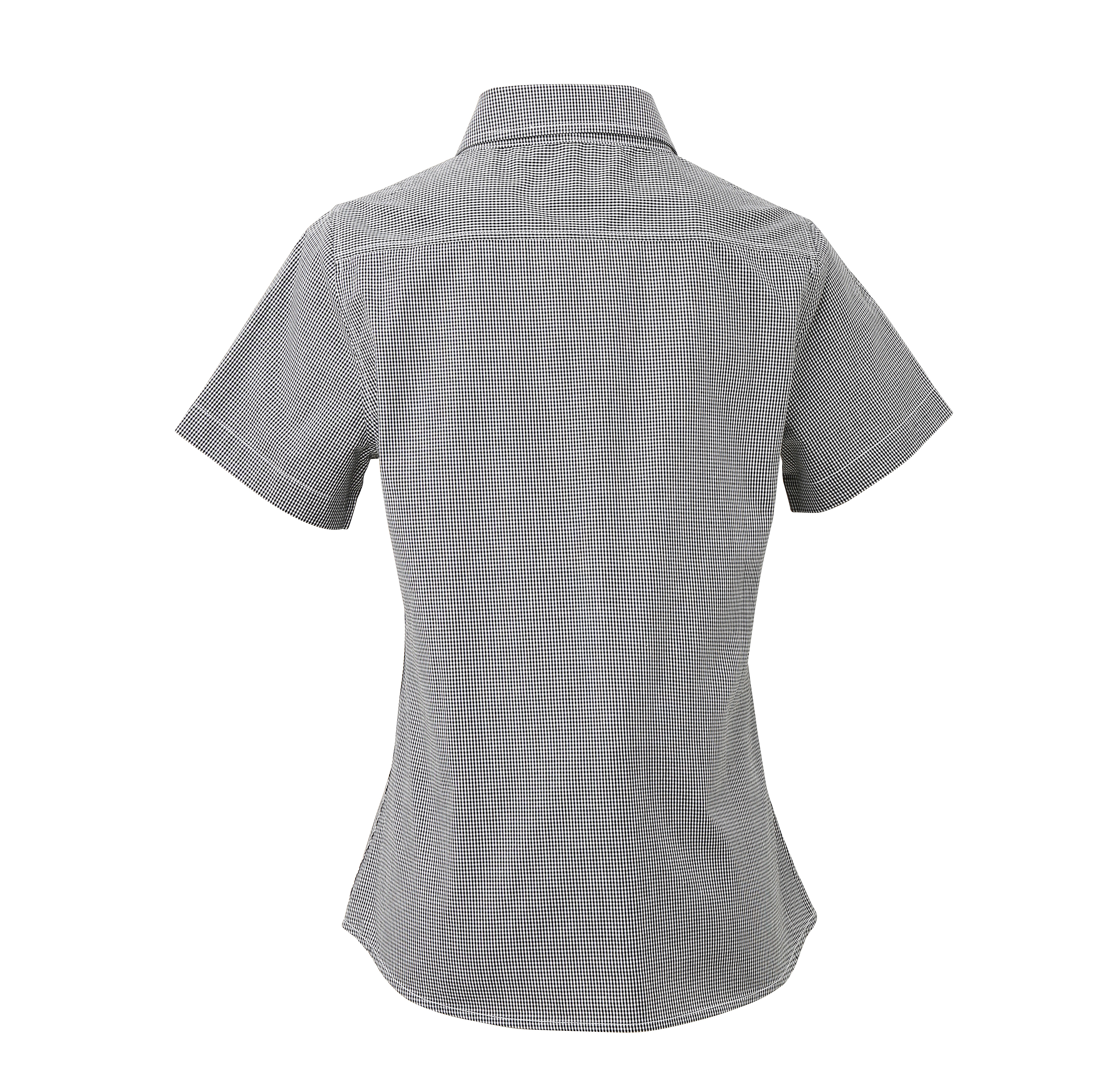 Bluse – Women´s Microcheck (Gingham) Short Sleeve Cotton Shirt