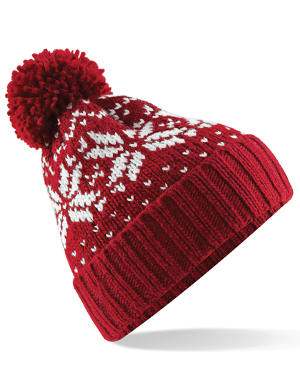 Fair Isle Snowstar Beanie