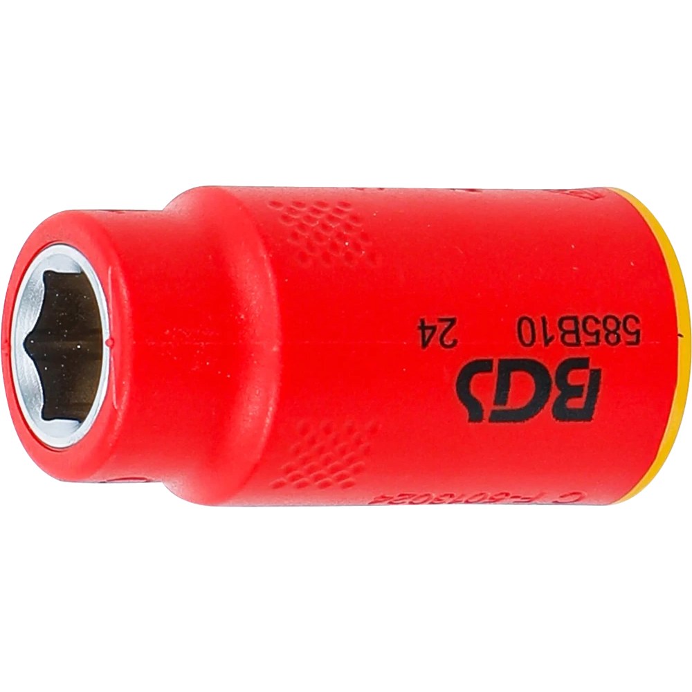 VDE-Steckschlüssel-Einsatz Sechskant, Antrieb Innenvierkant 10 mm (3/8"), SW 10 mm