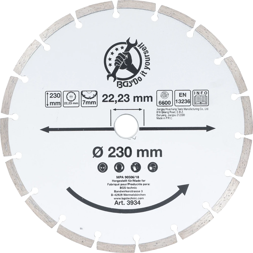Segment-Trennscheibe, Ø 230 mm