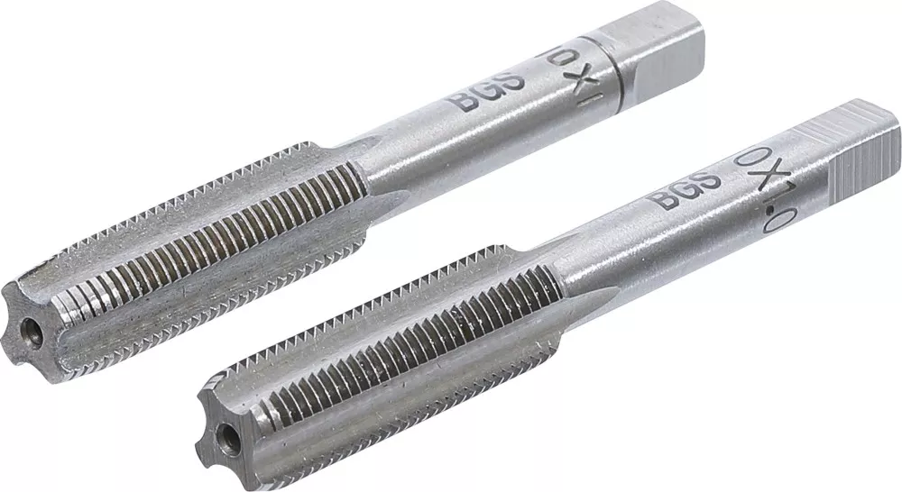 Gewindebohrer, Vor- und Fertigschneider, M10 x 1,0, 2-tlg.