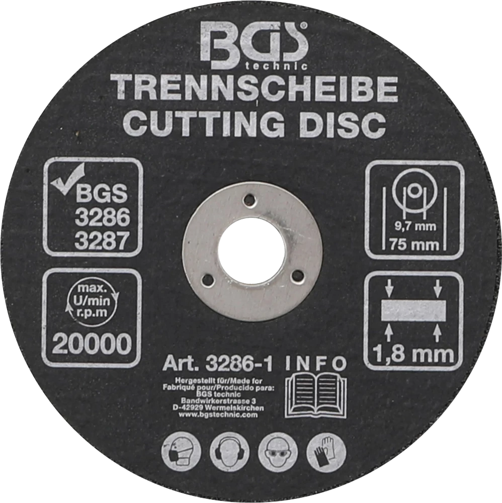 Trennscheibe, Ø 75 x 1,8 x 9,7 mm