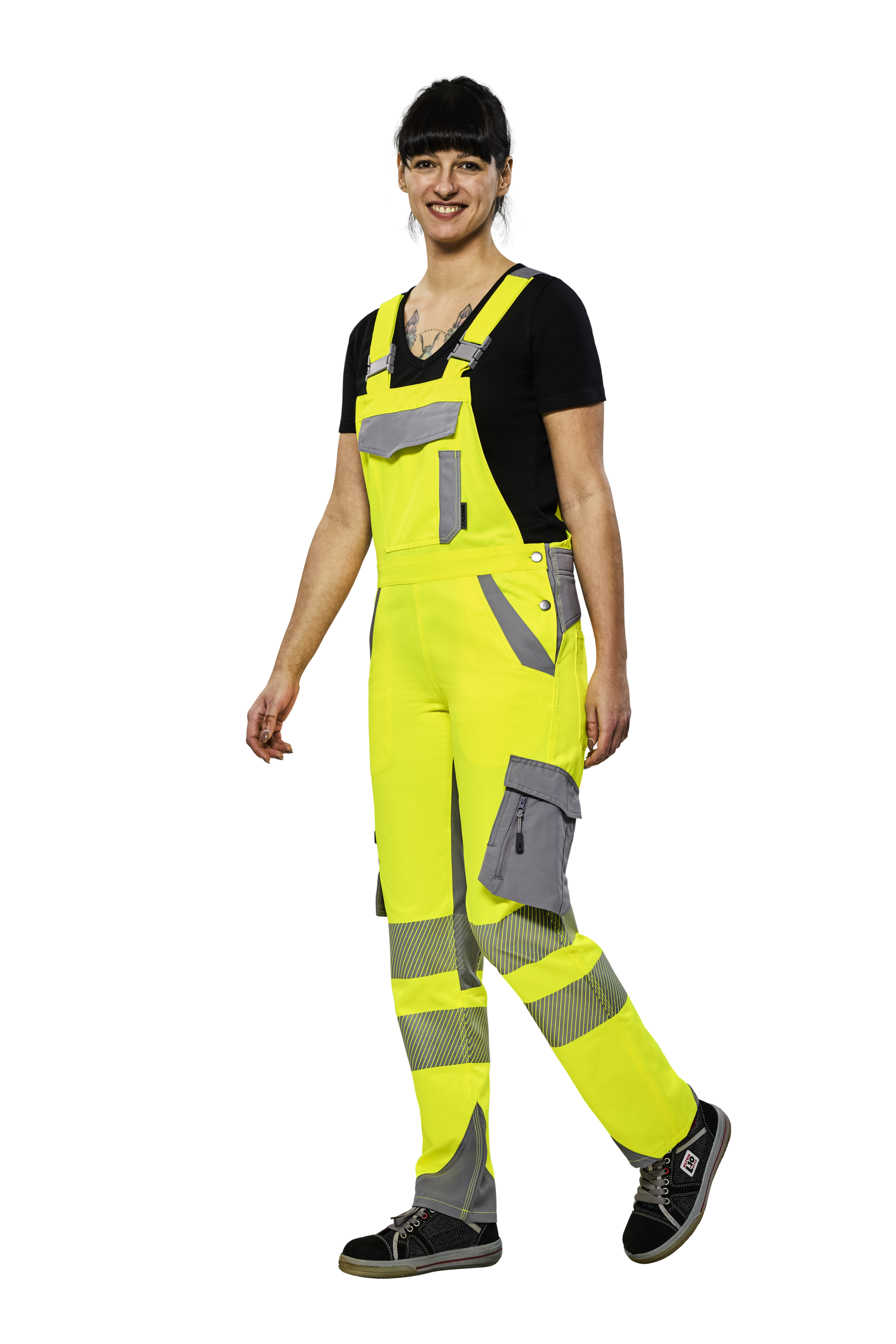 PLANAM Damen Latzhose Norit Warnschutz