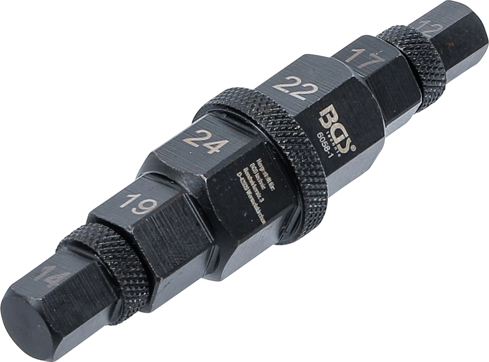 Motorrad-Spezial-Einsatz, Antrieb 10 mm (3/8"), 12 - 24 mm