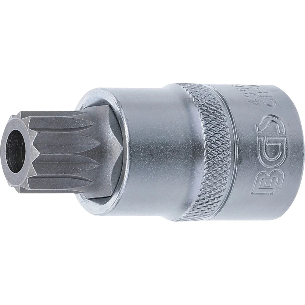 Bit-Einsatz, Antrieb Innenvierkant 12,5 mm (1/2"), Innenvielzahn (für XZN) mit Bohrung M16