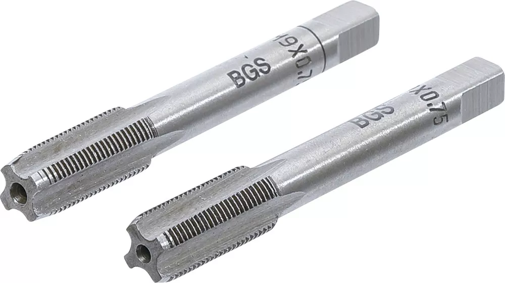 Gewindebohrer, Vor- und Fertigschneider, M9 x 0.75, 2-tlg.