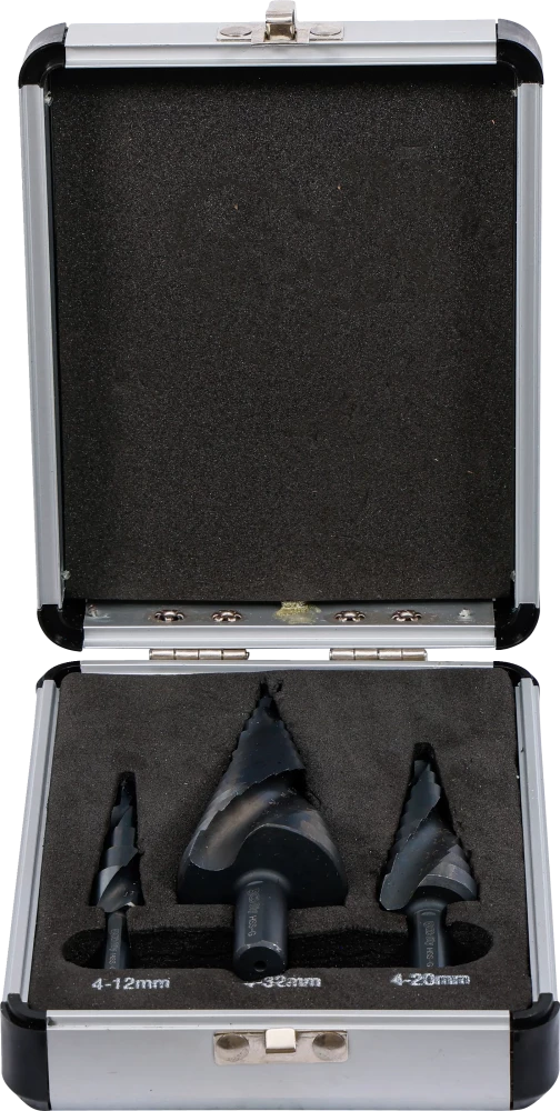 Stufenbohrer-Satz, Ø 4 - 32 mm, 3-tlg.