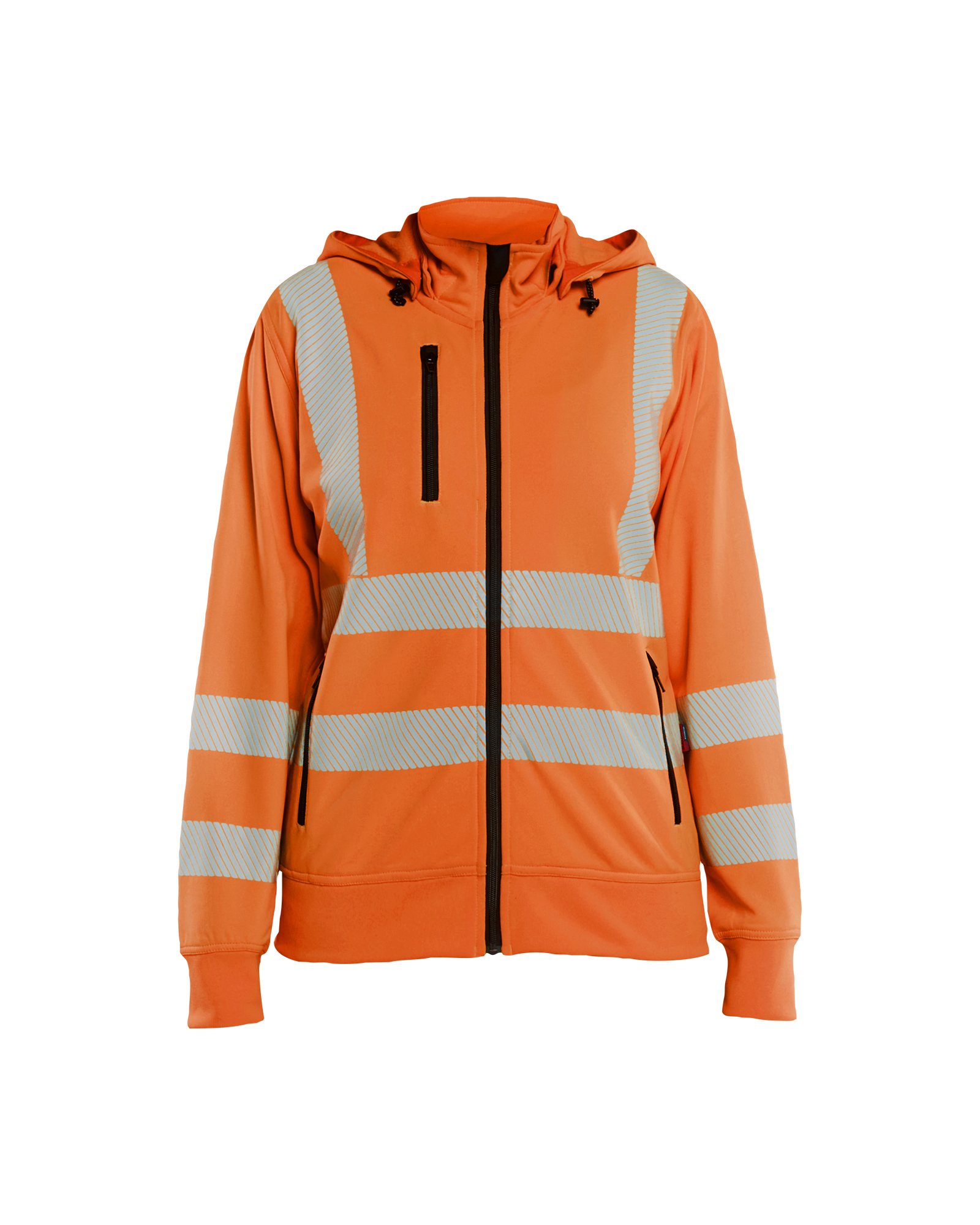 Damen High Vis Sweatjacke mit abnehmbarer Kapuze