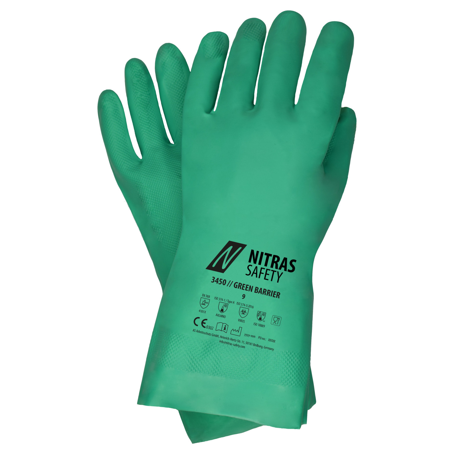 Handschuh GREEN BARRIER Chemikalienschutzhandschuhe