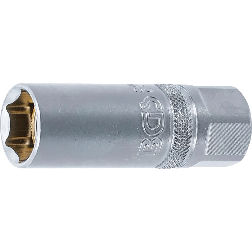 Zündkerzen-Einsatz mit Magnet, Sechskant, Antrieb Innenvierkant 12,5 mm (1/2"), SW 16 mm
