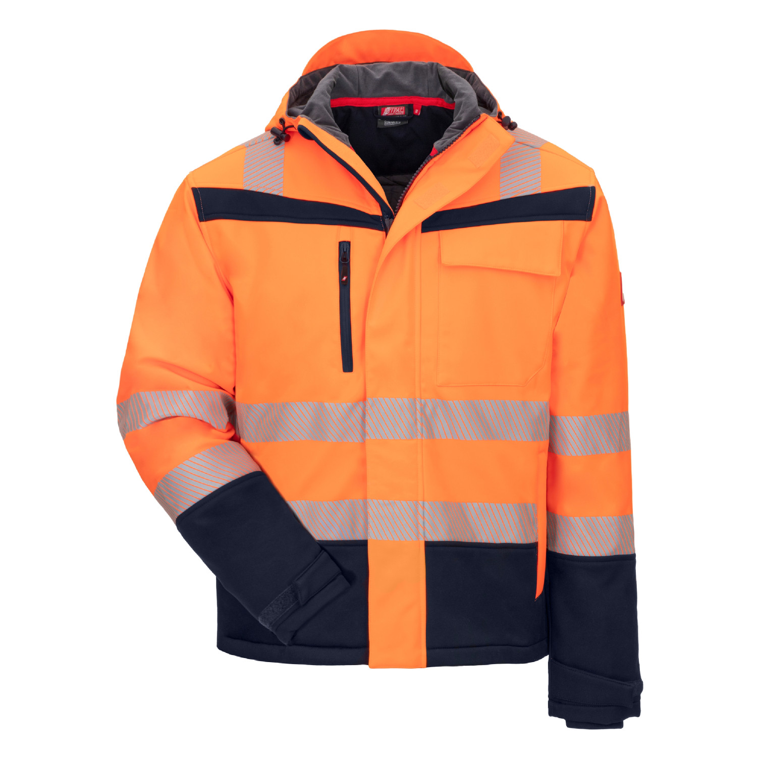 Warn-Winterjacke MOTION TEX VIZ PLUS neonorange / marineblau