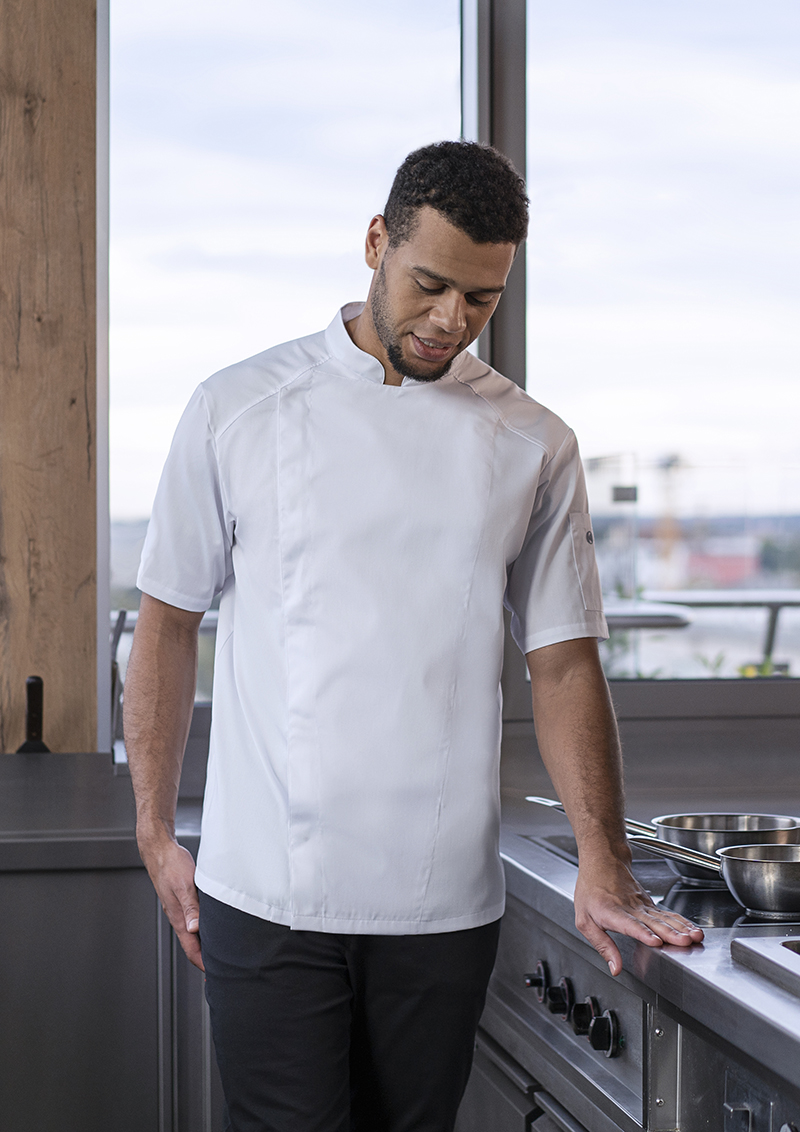 Short-Sleeve Chef Jacket Modern-Look