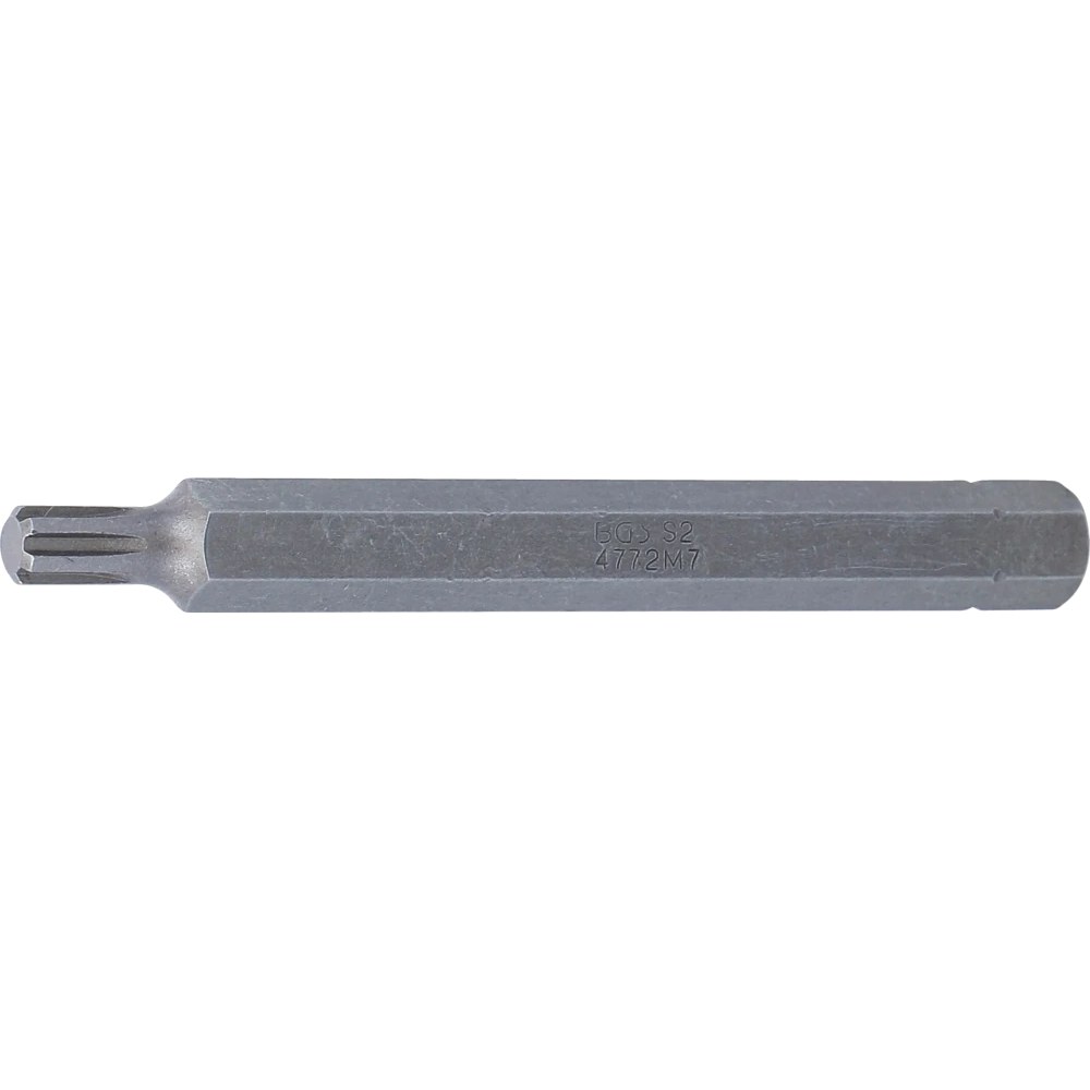 Bit, Länge 100 mm, Antrieb Außensechskant 10 mm (3/8"), Keil-Profil (für RIBE) M7