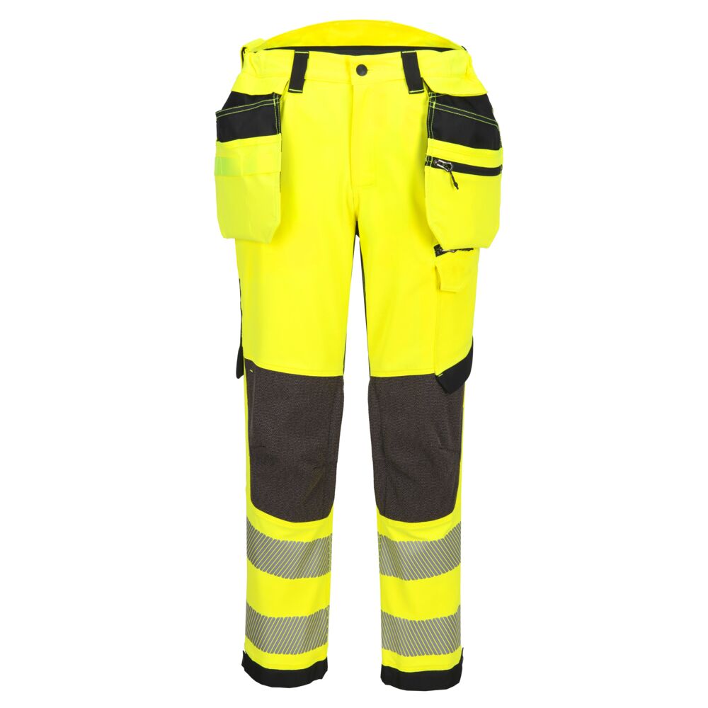 EV4 Hi-Vis Stretch Bundhose mit abnehmbaren Holstertaschen Klasse 2