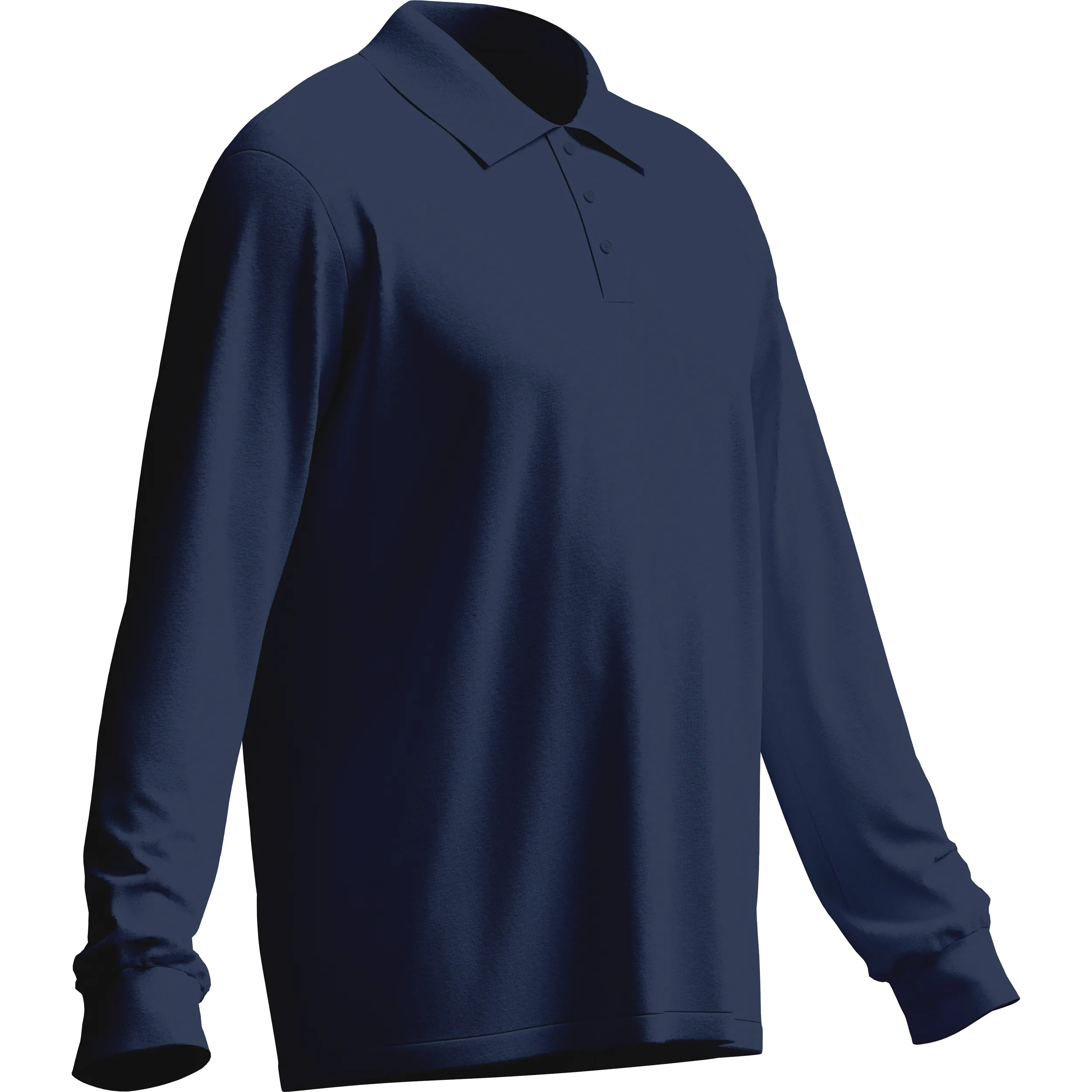 Tencel Langarm-Poloshirt "iND" – Plus X Award ausgezeichnet