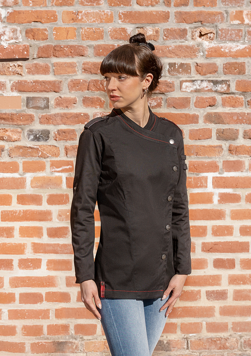 Long-Sleeve Women's Chef Jacket ROCK CHEF®-Stage2