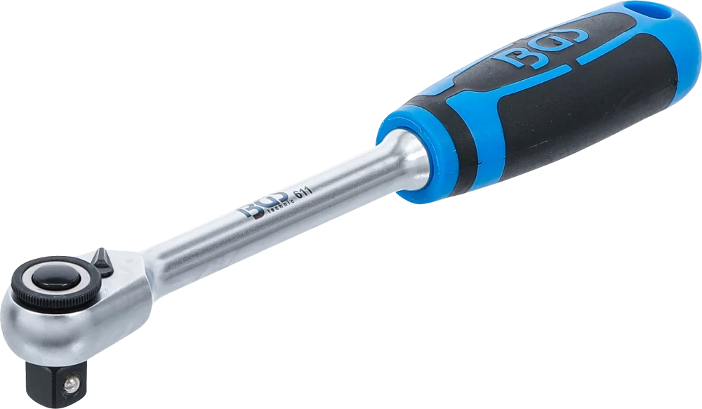 Umschaltknarre, feinverzahnt, Abtrieb Außenvierkant 10 mm (3/8")