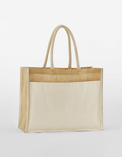 Tasche – Cotton Pocket Natural Starched Jute Shopper