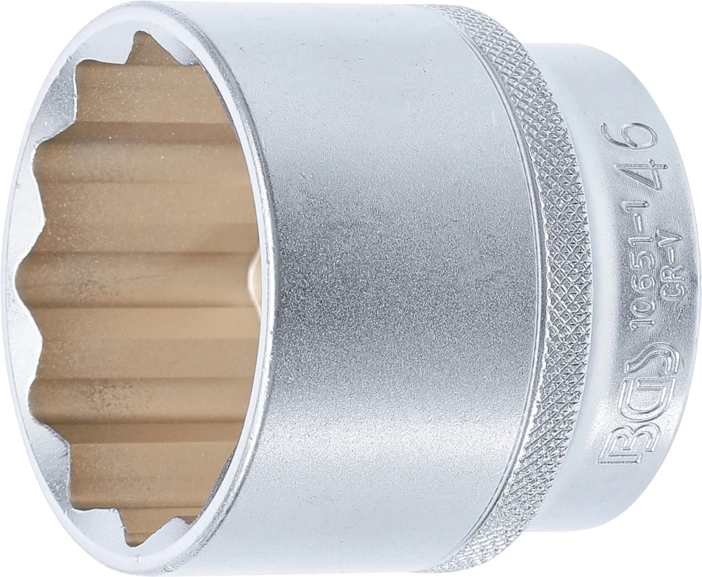 Steckschlüssel-Einsatz Zwölfkant, Antrieb Innenvierkant 12,5 mm (1/2"), SW 46 mm