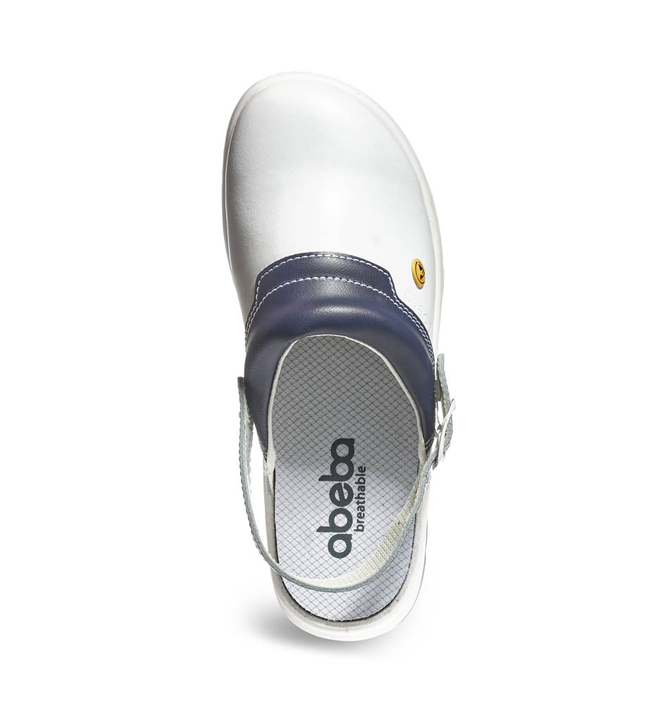 Abeba OB Berufsclog EASY 2.0 ESD weiß/blau ESD