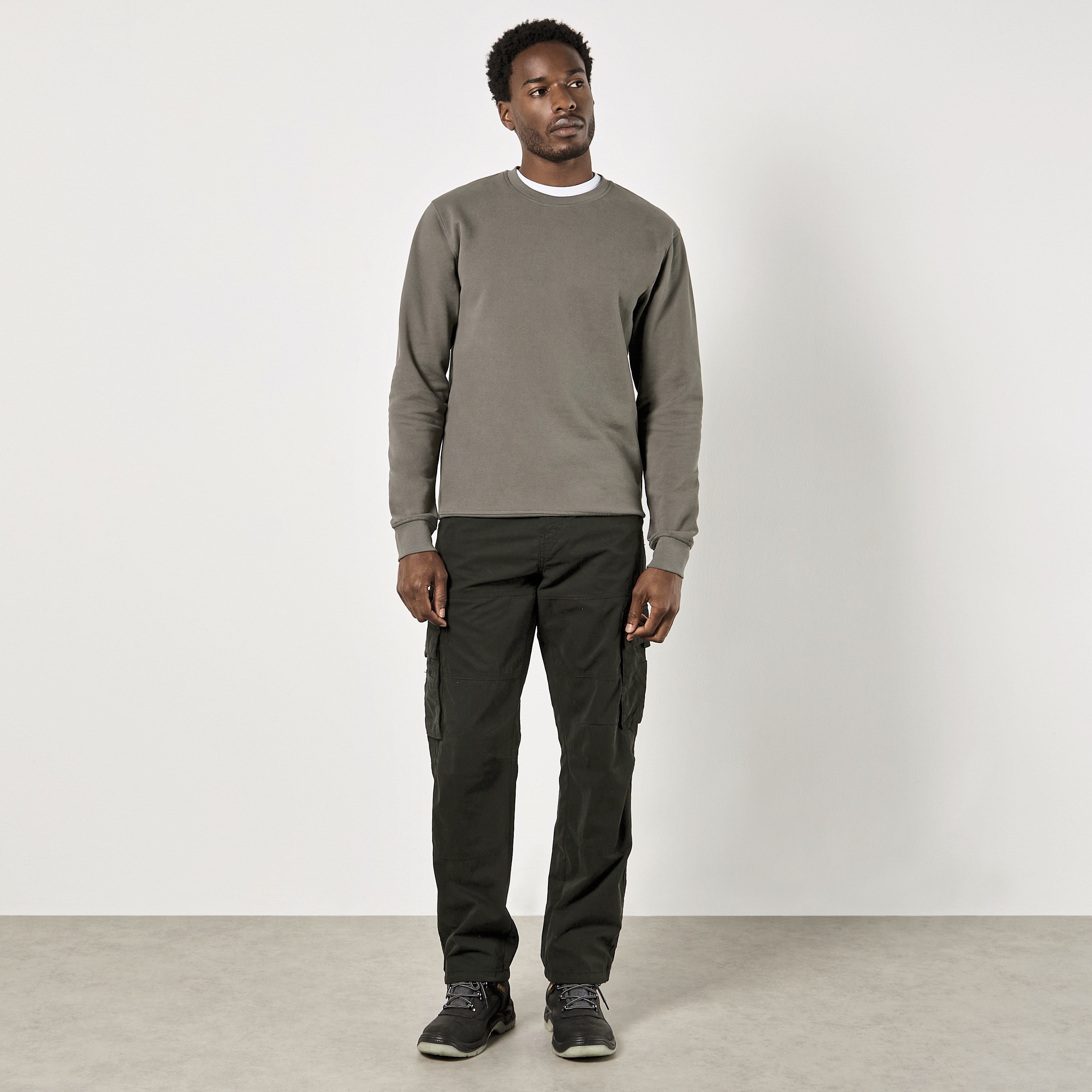Regular Fit Pique Sweatshirt