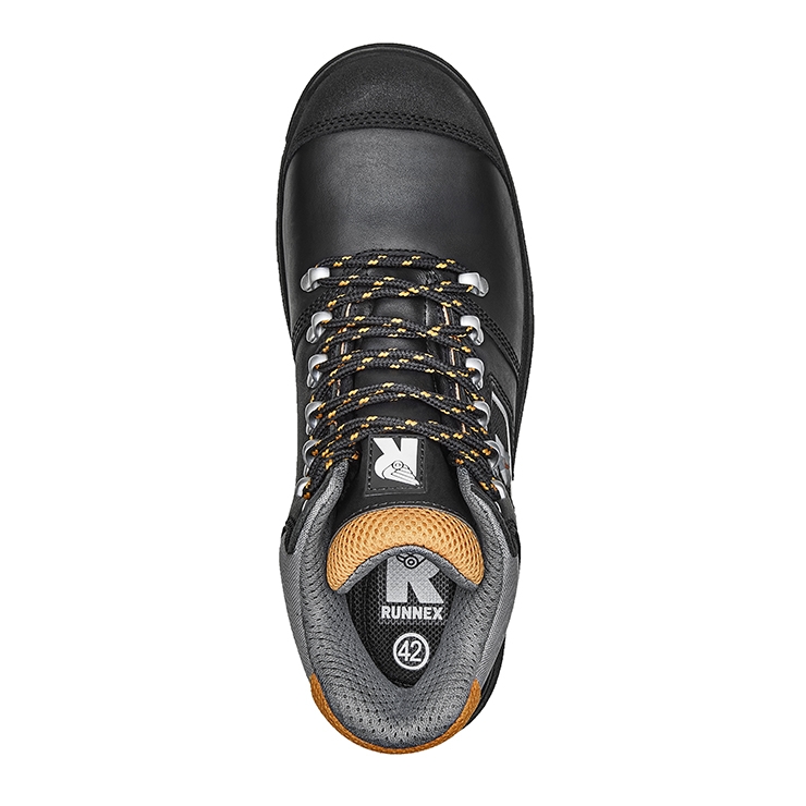 RUNNEX® S3-Sicherheitsschnürstiefel TeamStar schwarz/orange