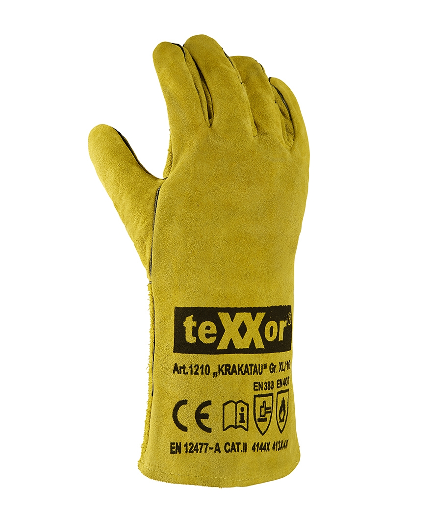 teXXor® Schweißerhandschuhe KRAKATAU beige