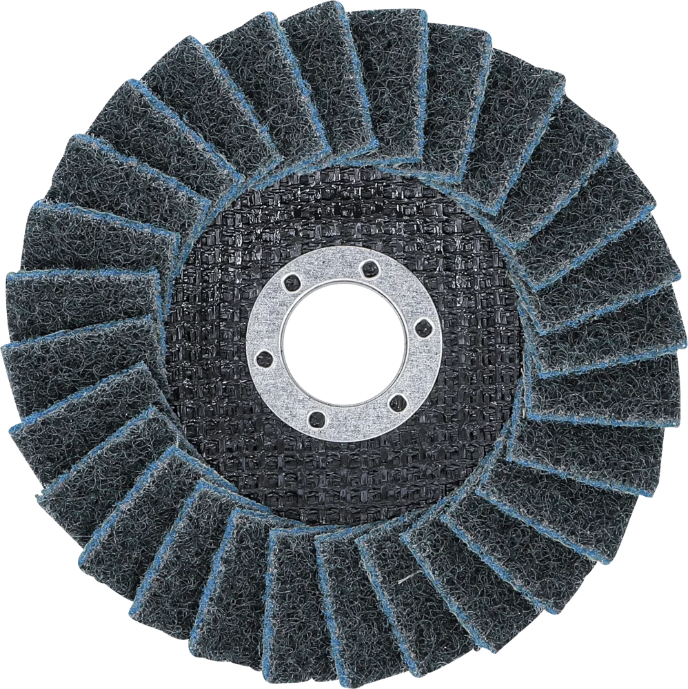 Fächer-Schleif-Scheibe, Vlies, Ø 125 mm, Körnung 240