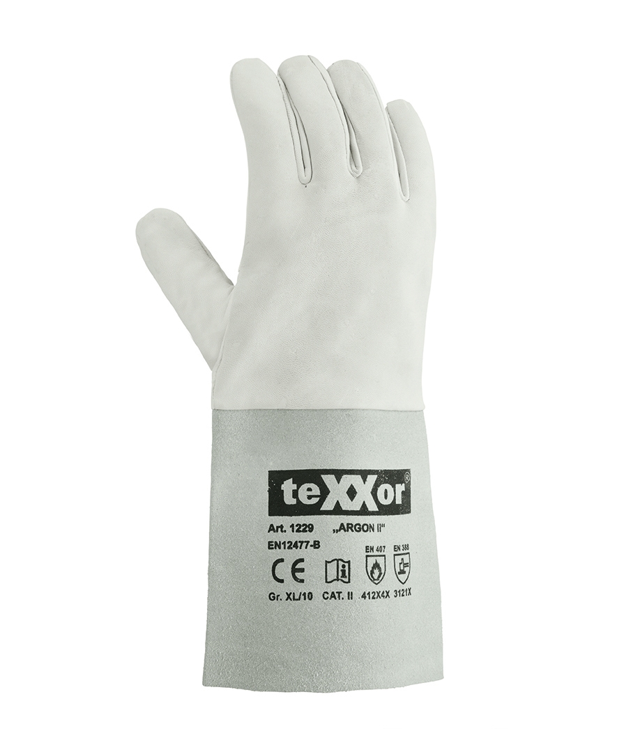 teXXor® Schweißerhandschuhe ARGON II natur