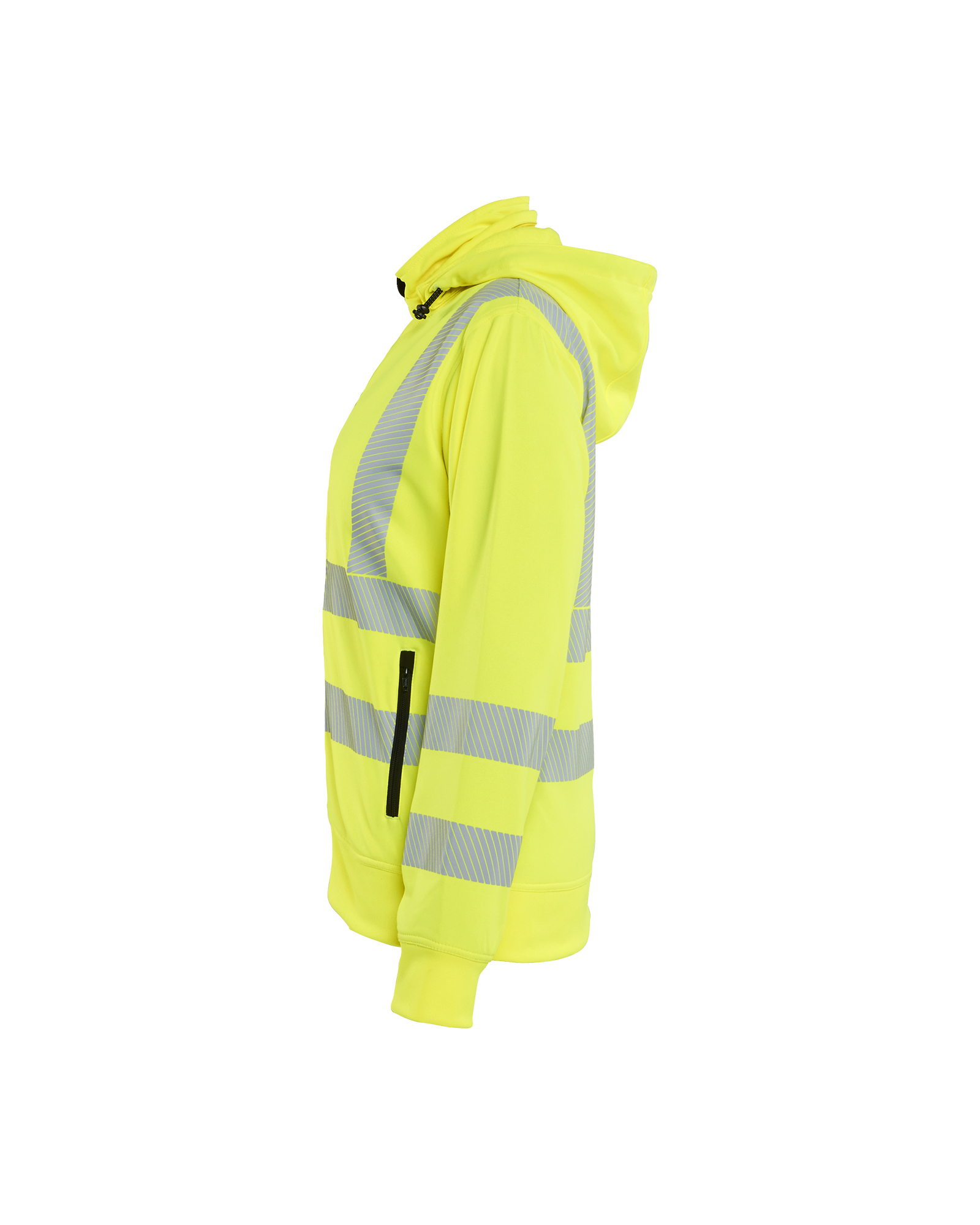 Damen High Vis Sweatjacke mit abnehmbarer Kapuze