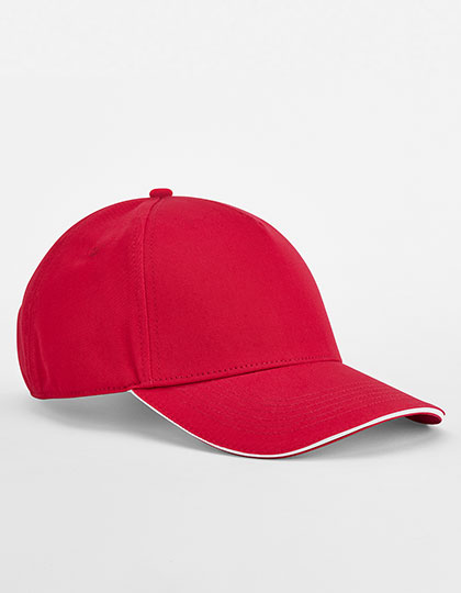 EarthAware Classic Organic Cotton 5 Panel Cap - Sandwich Peak