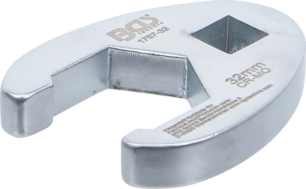 Hahnenfußschlüssel, Antrieb Innenvierkant 12,5 mm (1/2"), SW 32 mm