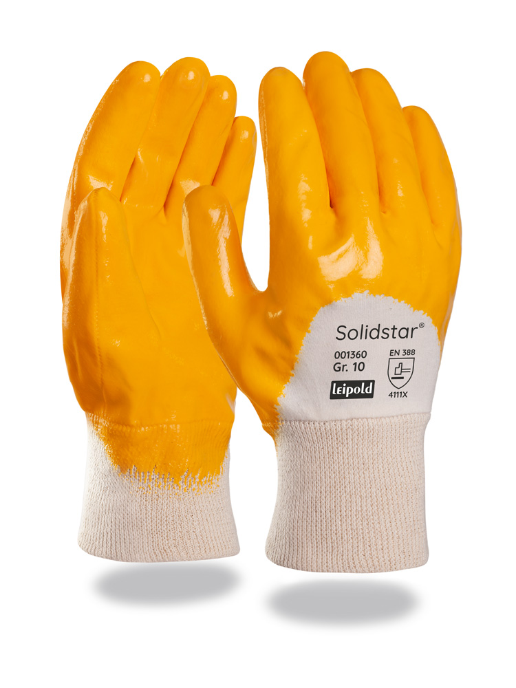 Solidstar® | Baumwoll-Trikot-Handschuh | Nitril-Beschichtung