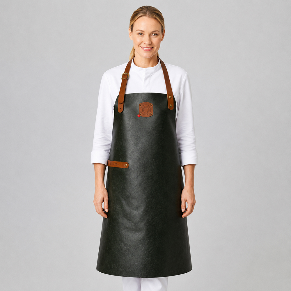 Leder-Latzschürze Classic, B 60 x L 82cm