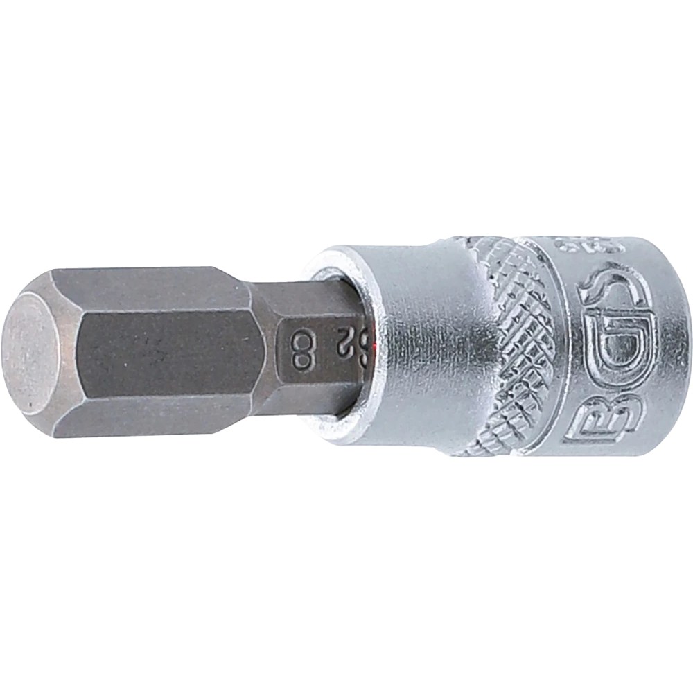 Bit-Einsatz, Antrieb Innenvierkant 6,3 mm (1/4"), Innensechskant 8 mm