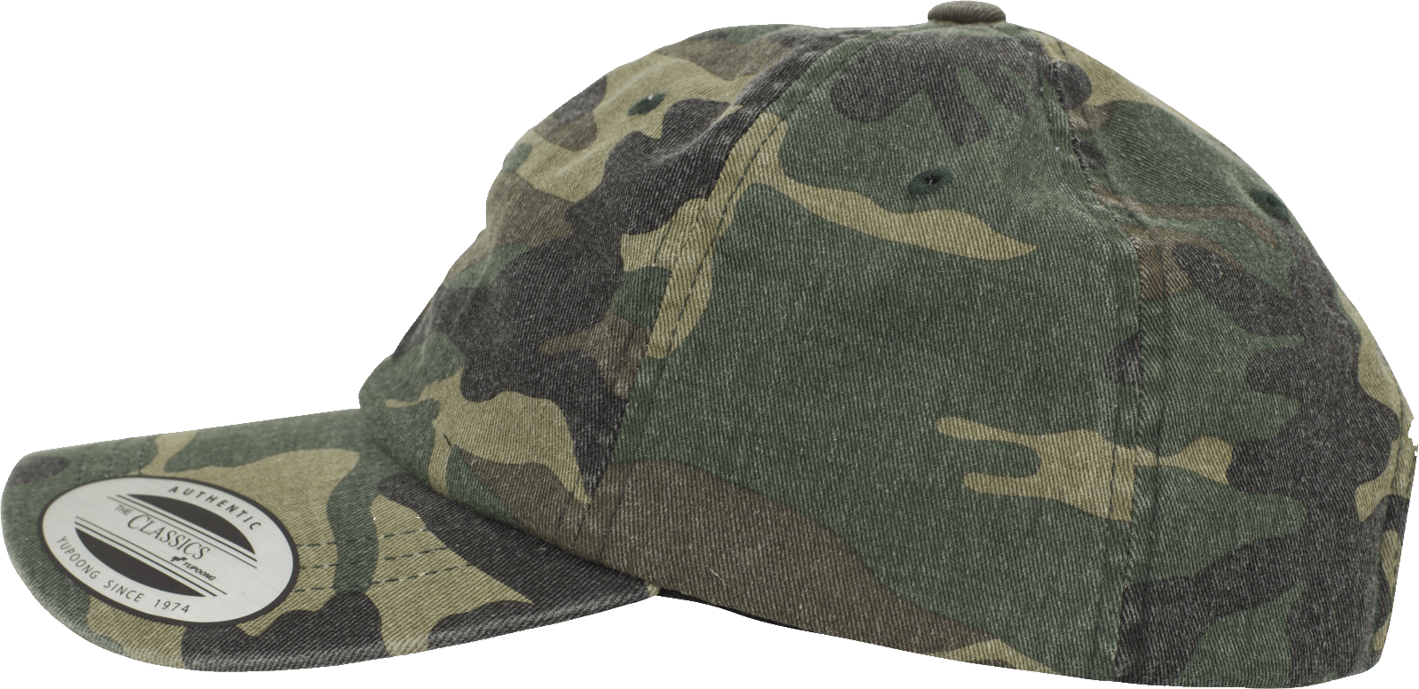 Low Profile Camo Washed Cap
