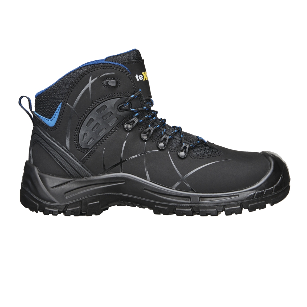 teXXor® S3-Sicherheitsschnürstiefel Tours schwarz/ blau