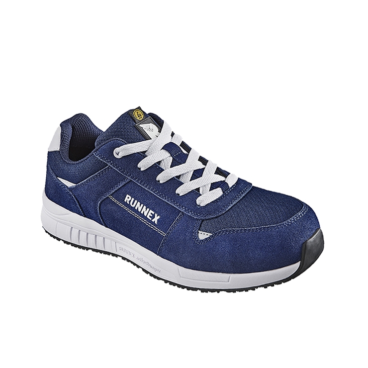 RUNNEX® S3S-ESD-Sicherheitshalbschuhe SportStar blau/weiß