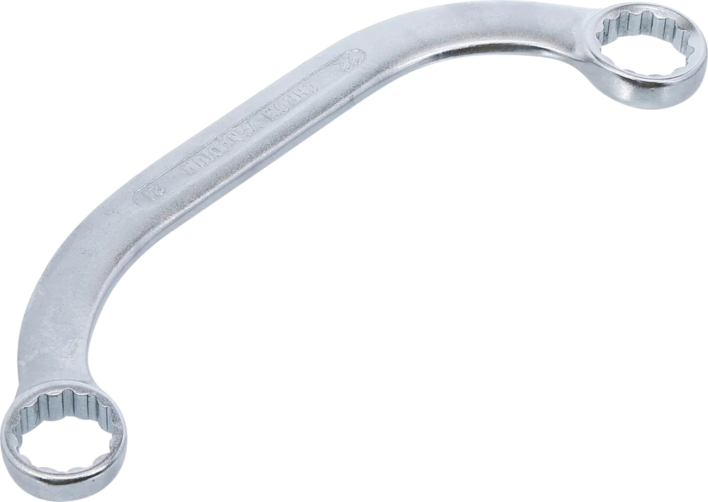 C-Form Doppel-Ringschlüssel Zwölfkant, SW 21 x 22 mm