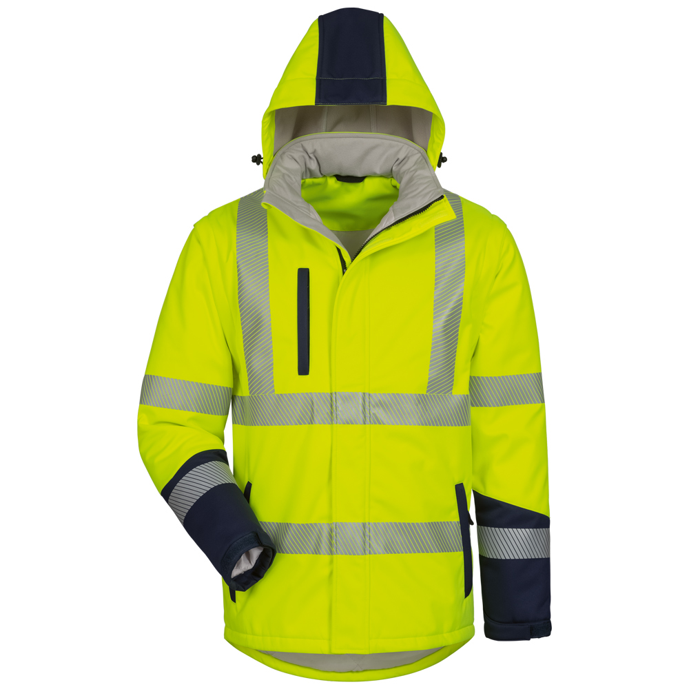 Wattierte Warnschutz-Softshelljacke Joris
