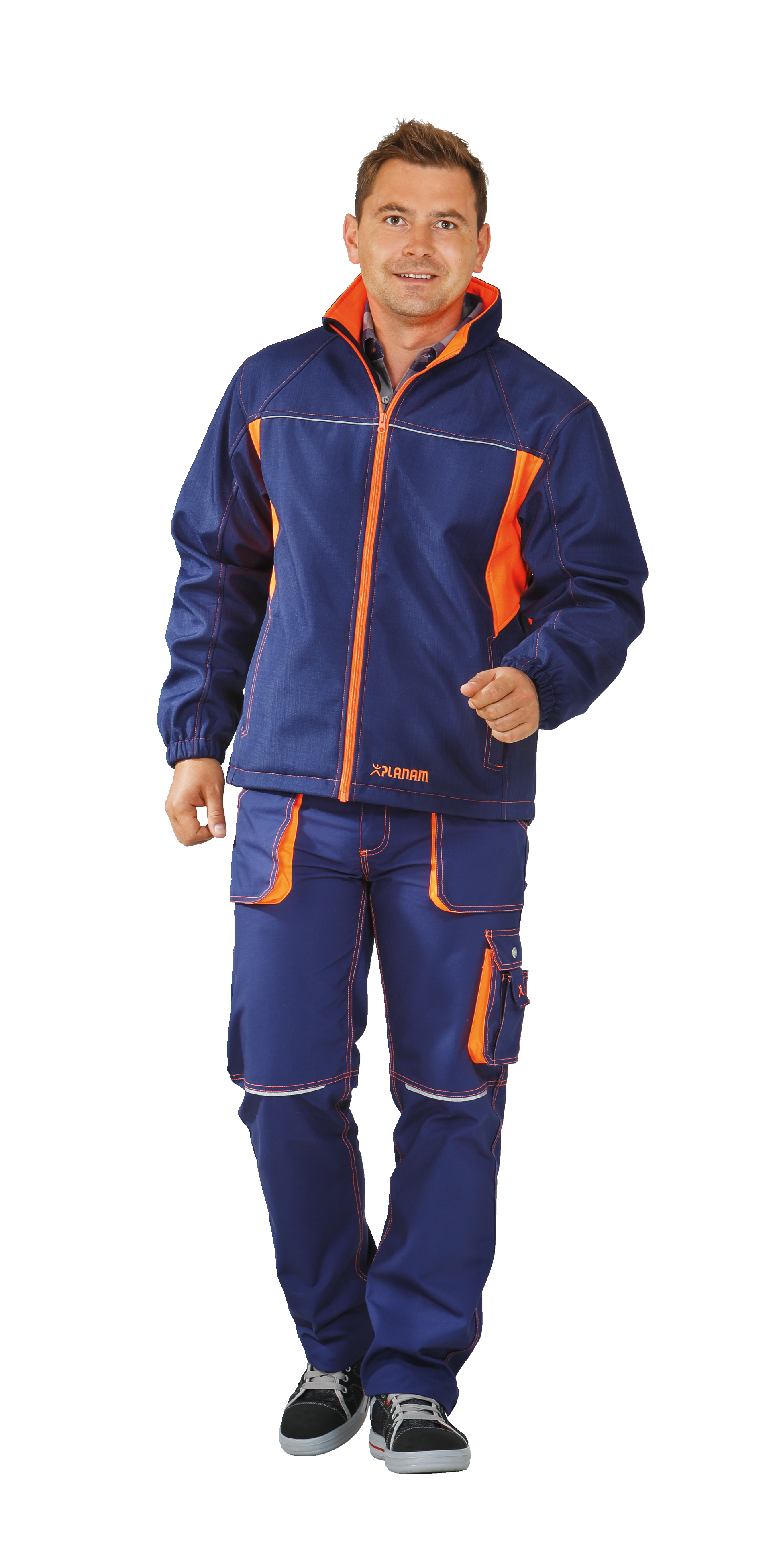 PLANAM Softshelljacke Basalt Neon