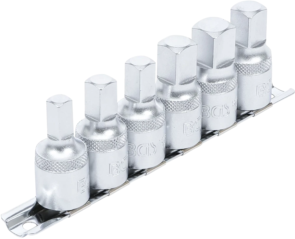 Öldienstschlüssel-Satz, Antrieb Innenvierkant 12,5 mm (1/2"), Abtrieb Innenvierkant, 6-tlg.