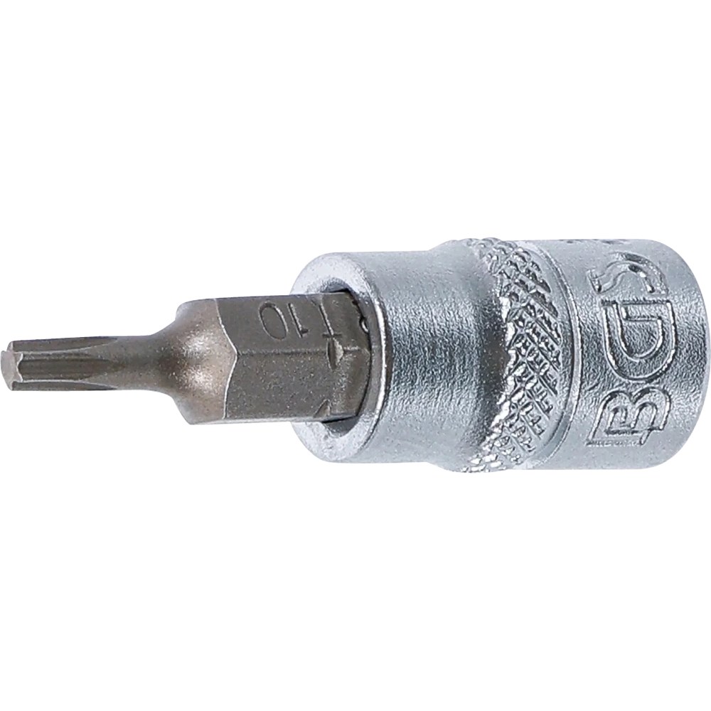 Bit-Einsatz, Antrieb Innenvierkant 6,3 mm (1/4"), T-Profil (für Torx) T10