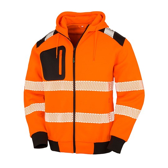 Sweatshirt – Recycled Zipped Safety Hoody