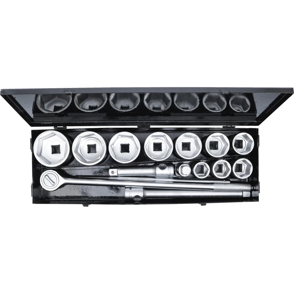 Steckschlüssel-Satz, Antrieb 25 mm (1"), SW 36 - 80 mm, 15-tlg.