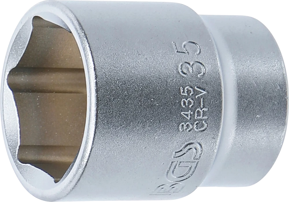 Steckschlüssel-Einsatz Sechskant, Antrieb Innenvierkant 20 mm (3/4"), SW 35 mm