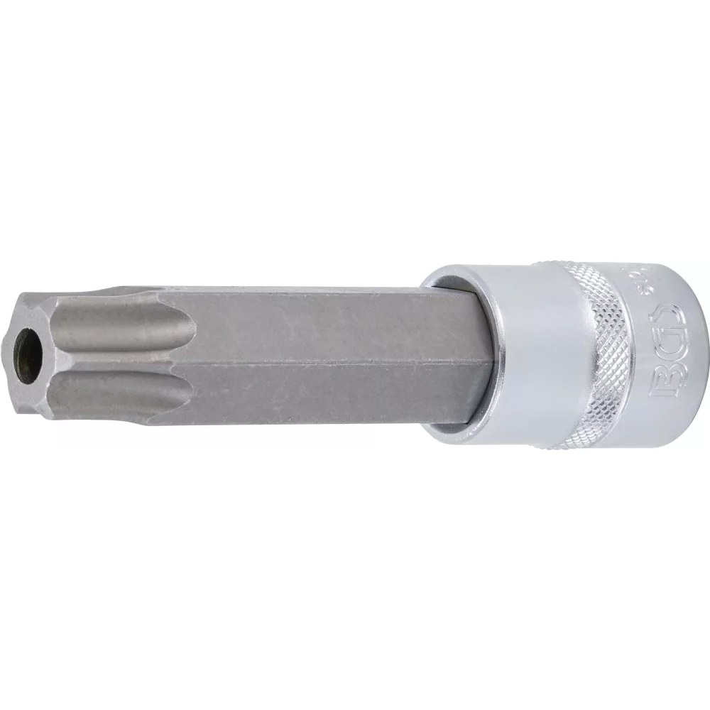 Bit-Einsatz, Länge 110 mm, Antrieb Innenvierkant 12,5 mm (1/2"), T-Profil (für Torx) mit Bohrung T90