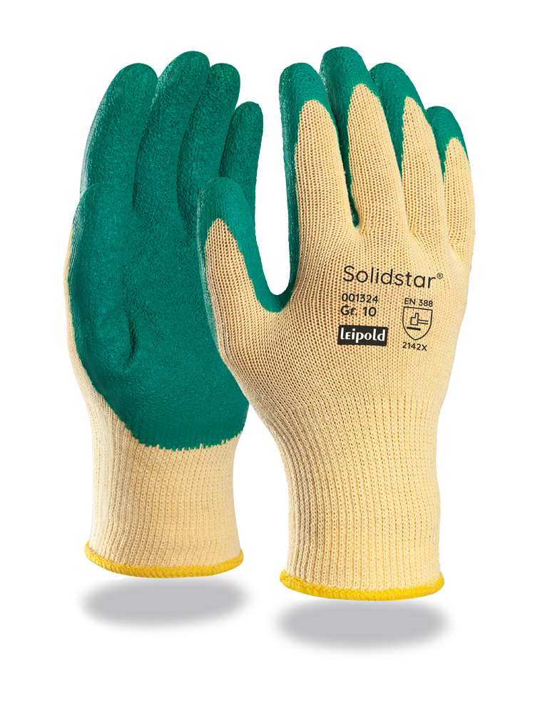 Solidstar® | Grobstrickhandschuh | Latex-Beschichtung